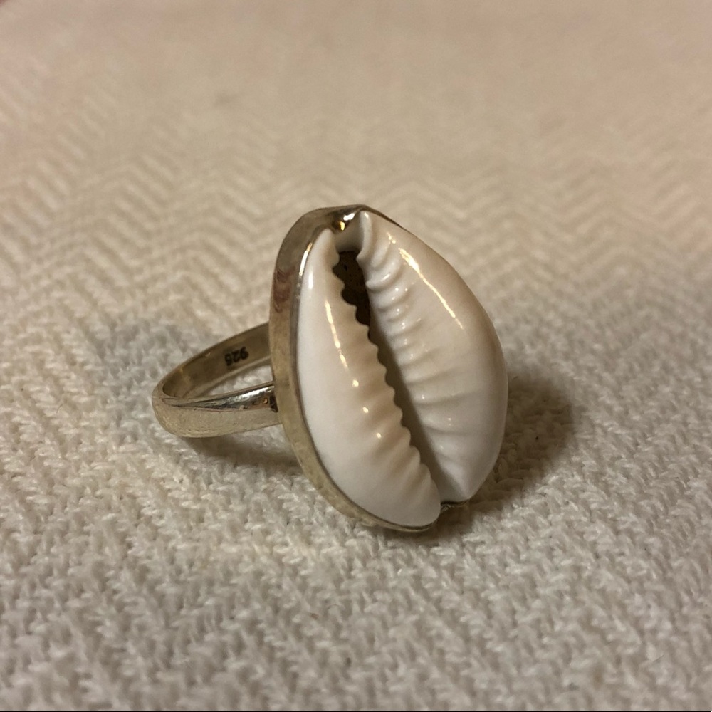 Cowry shell ring